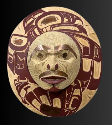 Moon Mask with Eagle