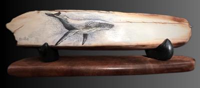 Humpback Whale on Sled Runner Artifact