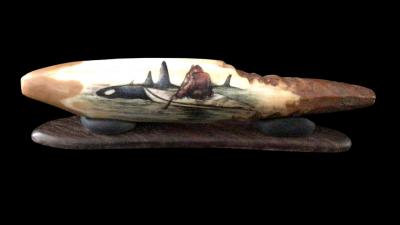 Kayaker with Killer Whales