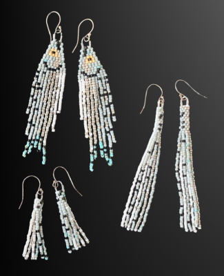 Coho (Silver Salmon) Inspired Earrings