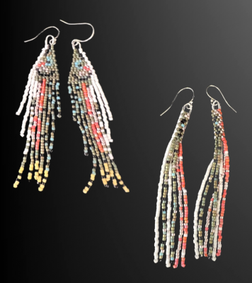 Rainbow Trout Inspired Earrings