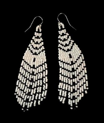 Woven Beaded Earrings
