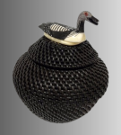 Baleen Basket with Arctic Loon Finial