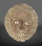 Woman with Facial Tattoo Mask