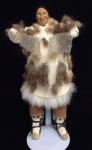 Yupik Doll Holding Seal Gut Material