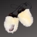 Polar Bear Fur Musher Mitts