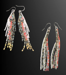 Rainbow Trout Inspired Earrings